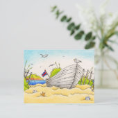 Bateau Beaché - Carte postale (Debout devant)