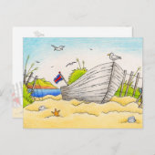 Bateau Beaché - Carte postale (Devant / Derrière)