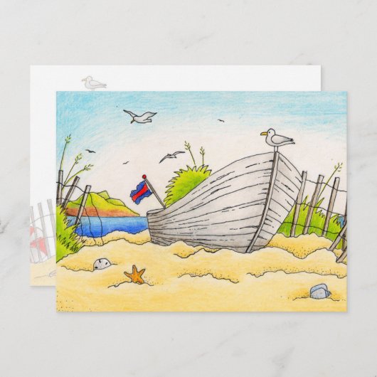 Bateau Beaché - Carte postale (Devant / Derrière)