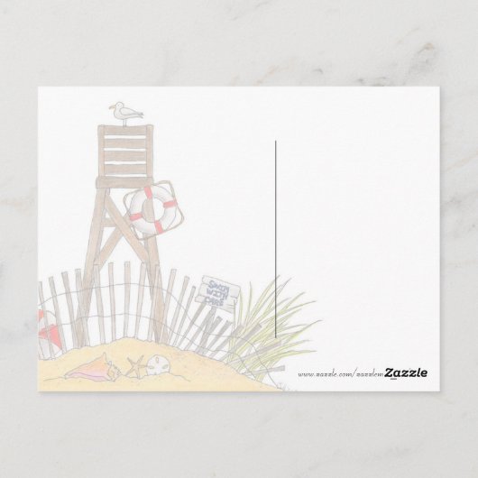 Bateau Beaché - Carte postale (Dos)