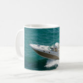 Bateau blanc en céramique de tasses de tasses de (Devant gauche)