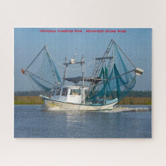 Bateau crevettier Mississippi. Puzzle (Horizontal)