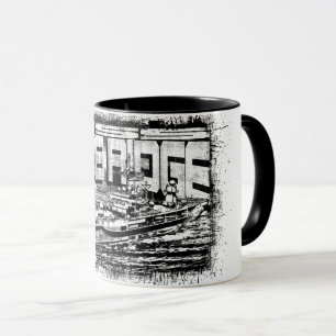 Bateau de commandement Blue Ridge Combo Mug