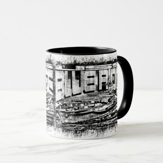 Bateau de commandement Blue Ridge Combo Mug (Devant droit)