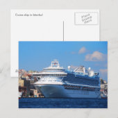 Bateau de croisière à Istanbul Carte postale (Devant / Derrière)
