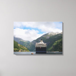 Bateau de croisière dans la copie de toile de