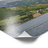 Bateau de croisière en Geirangerfjord photo imprim (Coin)