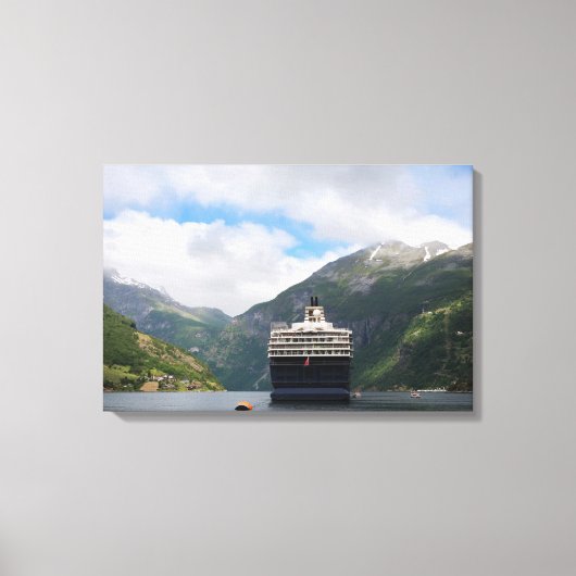 Bateau de croisière en toile Geirangerfjord (Recto)