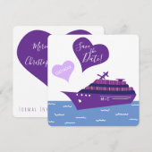 Bateau de croisière Enregistrer la carte de date d (Devant / Derrière)