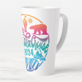 Bateau de croisière Latte Mug Alaska vacances (Angle droit)