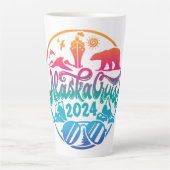 Bateau de croisière Latte Mug Alaska vacances (Devant)