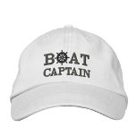 Bateau de croisière nautique Capitaine Custom<br><div class="desc">Montrez le monde que vous aimez naviguer avec ce mignon casquette brodé de capitaine de bateau que vous pouvez customiser. Le design "BOAT" est défini tandis que le "CAPITAINE" peut être changé en "CREW" ou toute désignation que vous désirez. Parfait pour les courses de yacht, croisière en famille, voile et...</div>