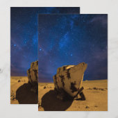 Bateau de galaxie ;  5 x 7 cartes de voeux (Devant / Derrière)