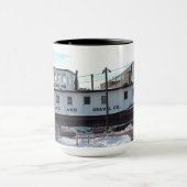 Bateau de la rivière Mississippi Café Mug (Centre)