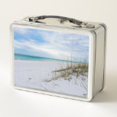 Bateau De Mer Et Plage De Sable Blanc Lunchbox Du  (Dos)