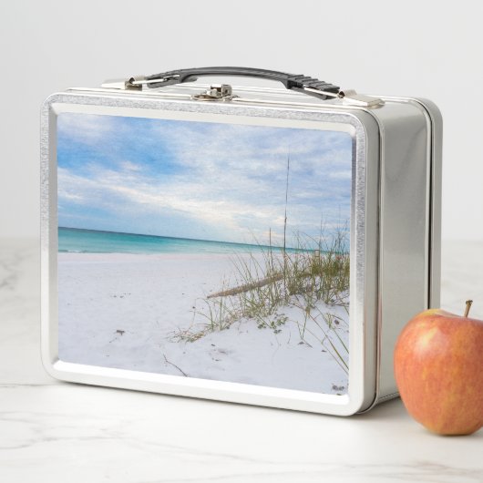 Bateau De Mer Et Plage De Sable Blanc Lunchbox Du  (En situation)