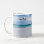 Bateau De Mer Et Plage De Sable Blanc Matin Mug Cl (Gauche)
