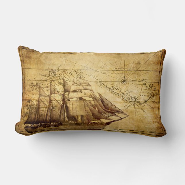 Bateau de navigation - coussin lombaire (Recto)