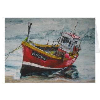 Bateau de pêche amarré