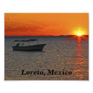 Bateau de pêche, copie de photo de Loreto Mexique
