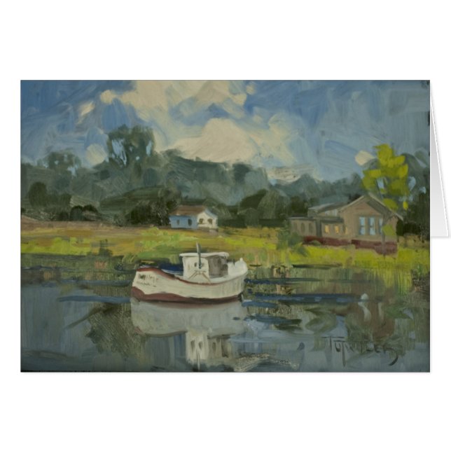 Bateau de pêche dans les marais de sel (Devant Horizontal)