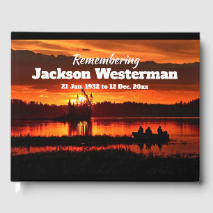 Bateau de pêche sur Lake Memorial Livre d'or