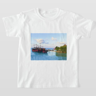 Bateau de pirate de capitaine Hook, T-shirt de
