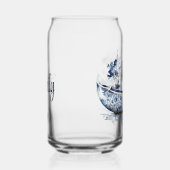 Bateau de style Delft bleu et blanc avec scène de  (Droite)