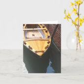 Bateau de Venise - carte pour notes (Fleur jaune)