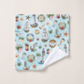 Bateau des phares marins de Noël (Gant de toilette)