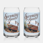 Bateau du lac Serene avec oies et Fleurs sauvages (Verso)