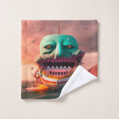 Bateau effrayant (Gant de toilette)