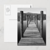 Bateau en bois débarquant sur carte postale Derwen (Devant / Derrière)