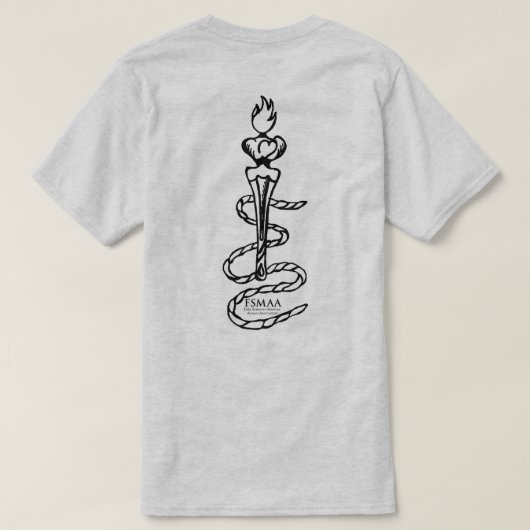Bateau et T-shirt de torche (Design dos)