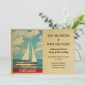 Bateau Faire-part de mariage de Chicago (Debout devant)