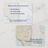 Bateau Floride Carte nautique Nettoyant bleu clair (Devant / Derrière)