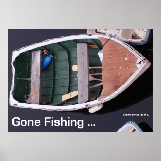 Bateau - Gone Fishing - Poster (Devant)
