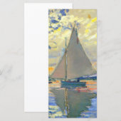 Bateau Monet à voile sur la carte Le Petit-Gennevi (Devant / Derrière)