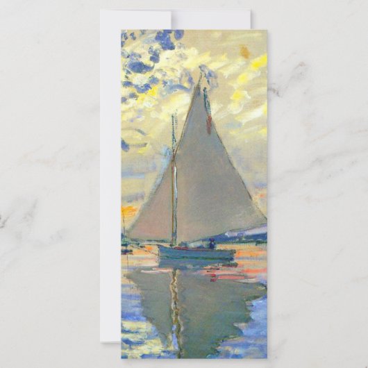 Bateau Monet à voile sur la carte Le Petit-Gennevi (Devant)