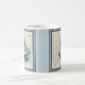 Bateau Nautique Vintage style café Mug (Centre)