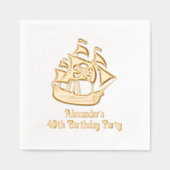 Bateau Pirate Crossbones de crâne #2 Anniversaire (Recto)