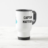 Bateau Ponton personnalisé Voyage de la Mug (Devant droit)