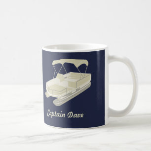 Bateau Pontoon Bateau Personnalisé Café Mug Mari
