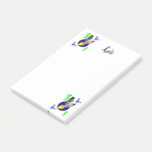 Bateau spatial Post-it Notes (Incliné)