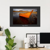 Bateau sur Loch. Poster par cARTerART (Bureau à domicile)