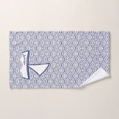 Bateau sur Waves Ensemble de serviettes de bain (Serviette à main)