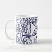 Bateau sur Waves Mug (Gauche)