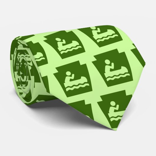 Bateau trapézoïdal - arrière - plan de la cravate (Roulé)