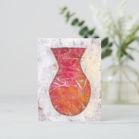 Bateau vide - Carte postale Vase Fleur (Debout devant)