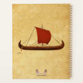 Bateau Viking à Voile Rouge II (Dos)
